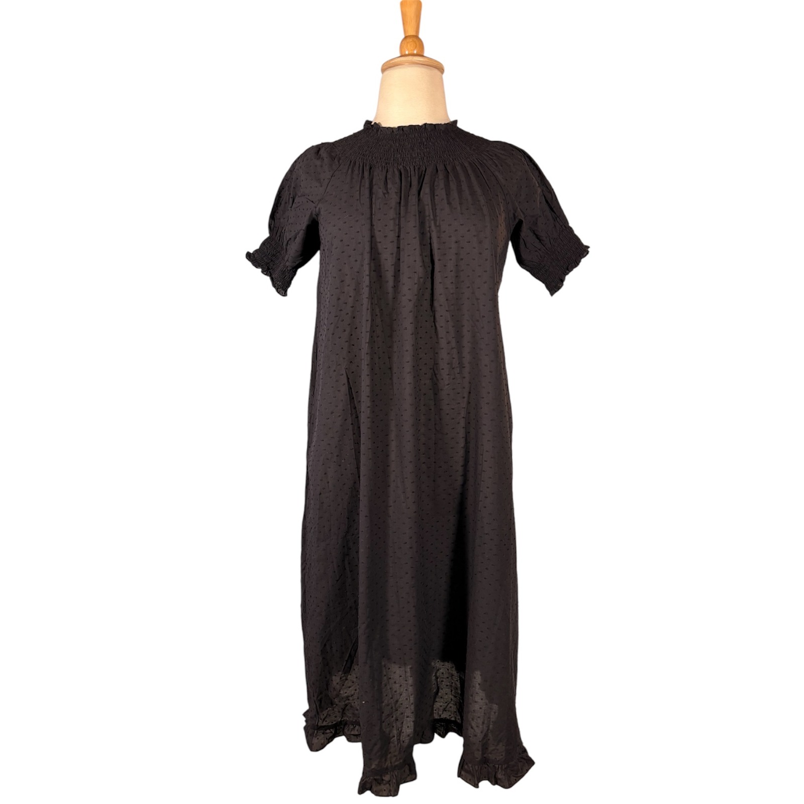 Hill House Black The Caroline Nap Dress Women's Xl Nwt 100% Cotton Cottagecore